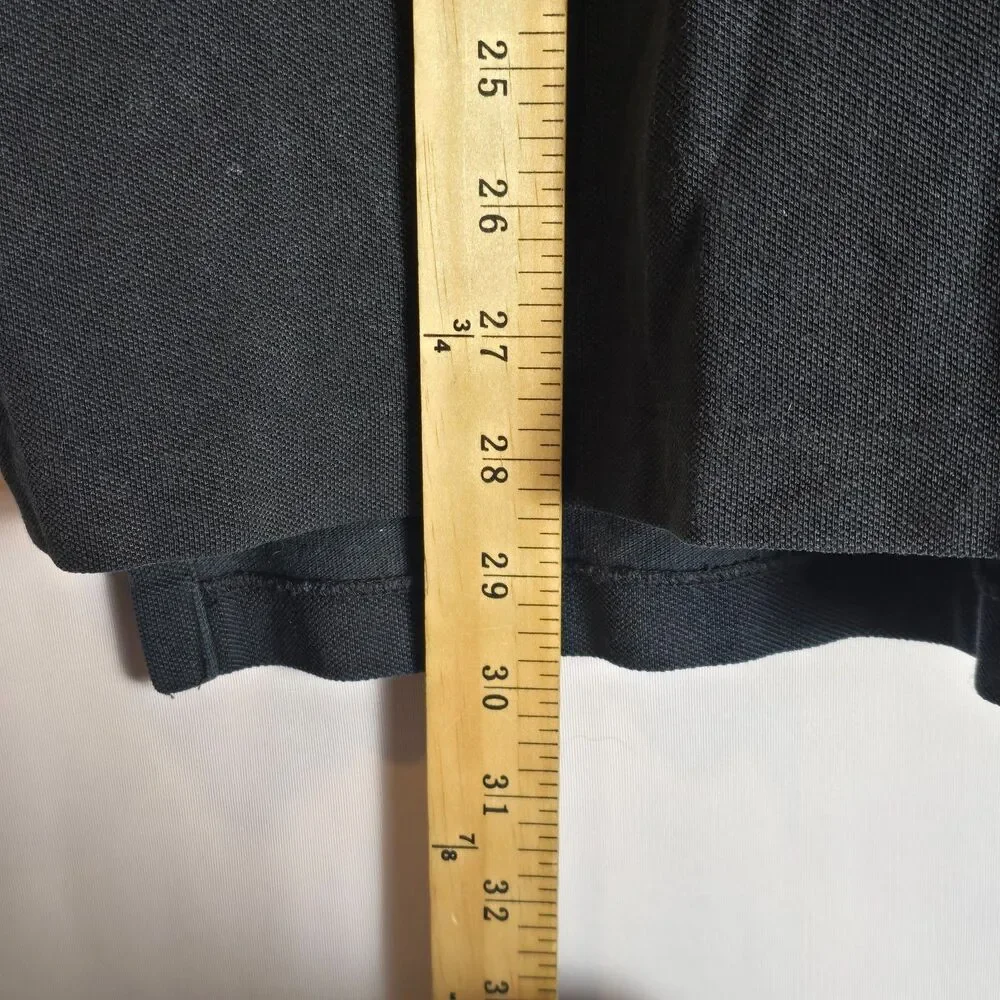 Polo Ralph Lauren Big Pony #3 Black Short Sleeve Rugby Shirt Custom Fit Large XL - Picture 8 of 16